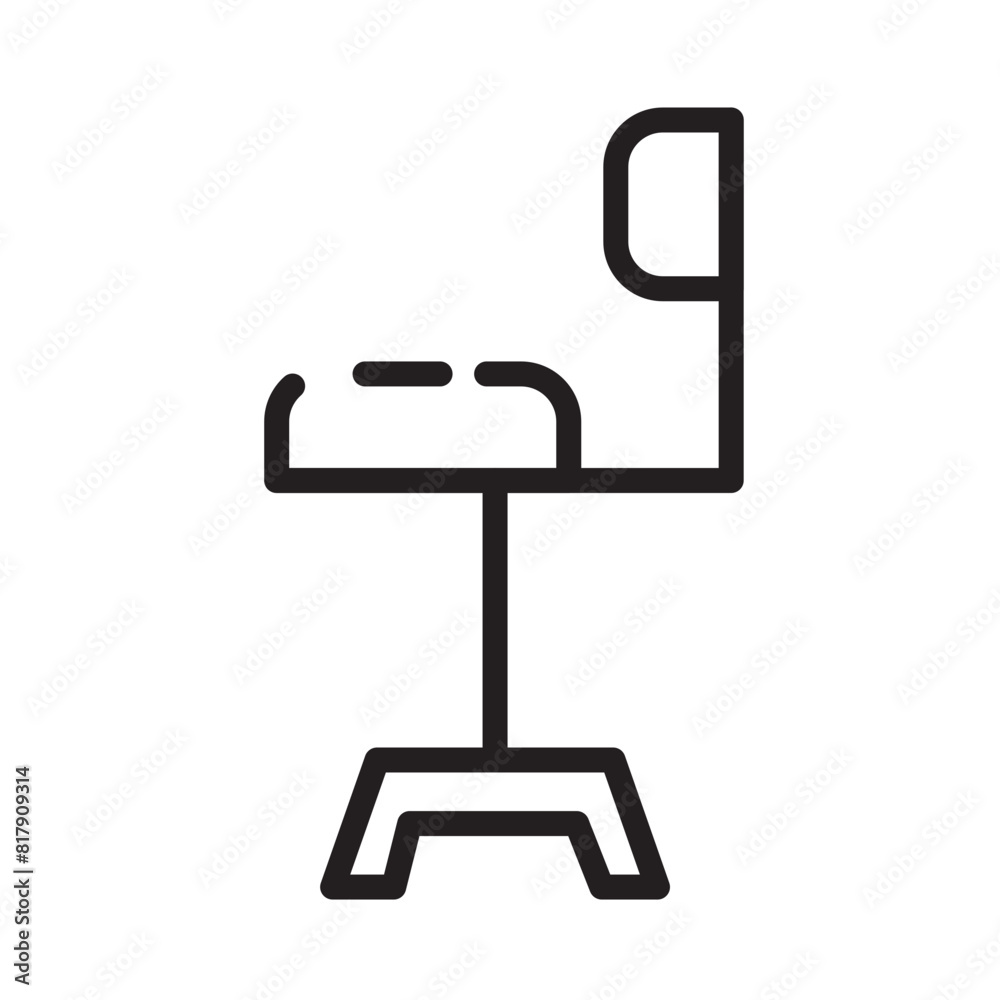 Esk Chair Office Supplies Line Icon Esk Chair Office Supplies Line Icon