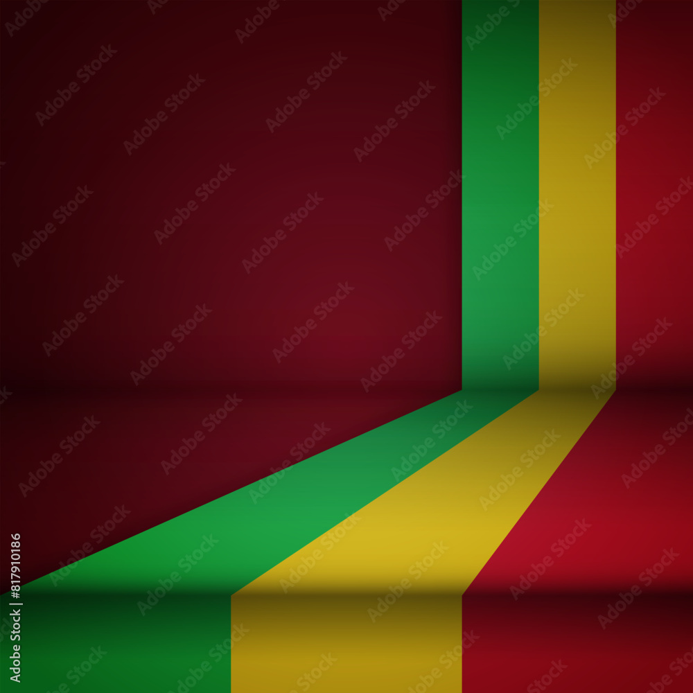 Fototapeta premium Edge background Mali graphic and label.