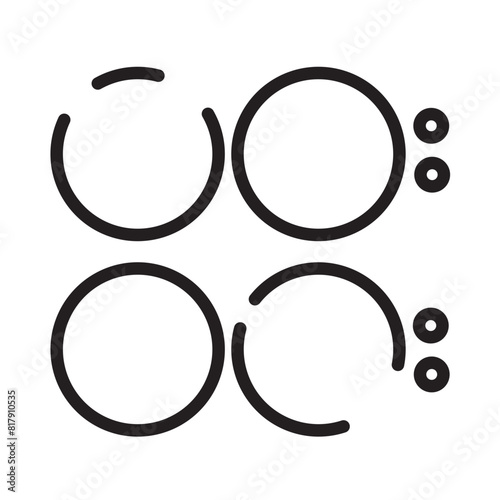 Household Kitchen Stove Line Icon