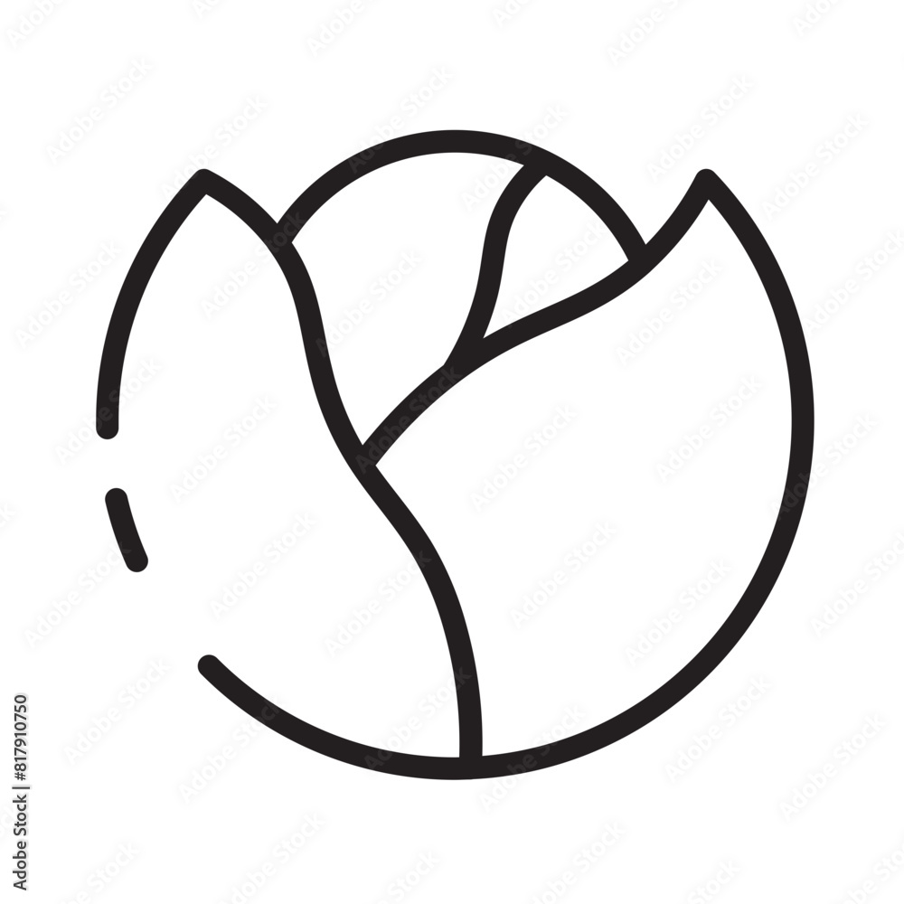 Lettuce Vegetables Veggie Line Icon Lettuce Vegetables Veggie Line Icon
