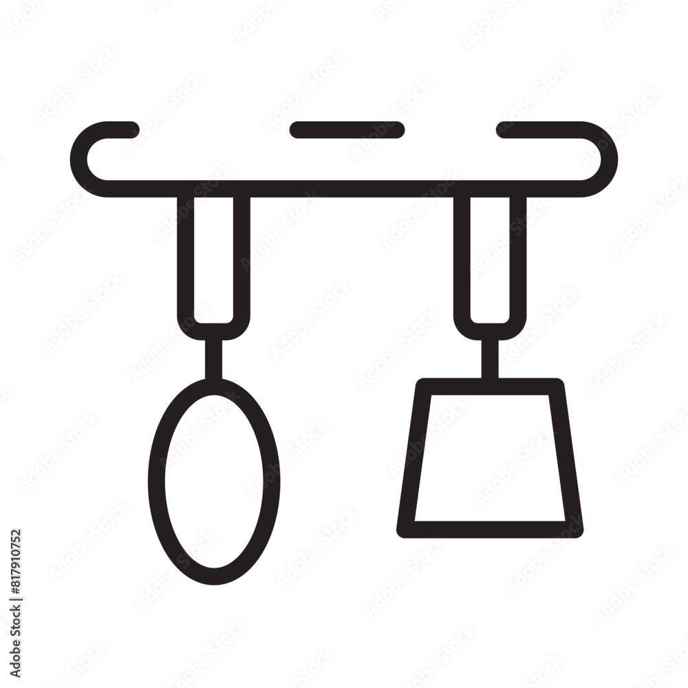 Kitchen Spatula Utensil Line Icon Kitchen Spatula Utensil Line Icon