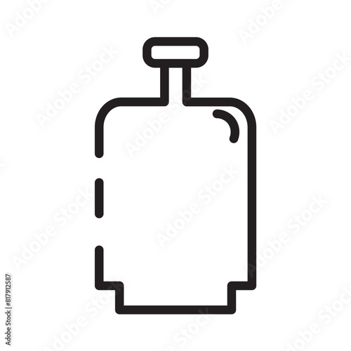Bottle Cooking Gas Line Icon