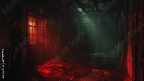 scary halloween room empty room horror © EnGbarr