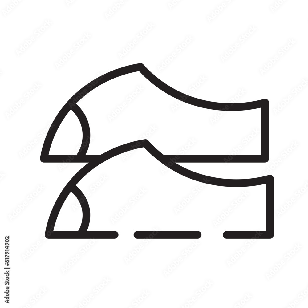 Holiday Snow Sock Line Icon Holiday Snow Sock Line Icon