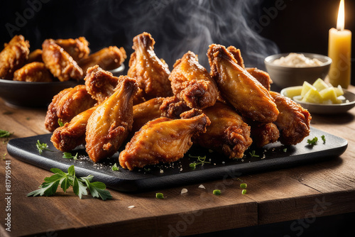 chicken wings, generated by artificial intelligence