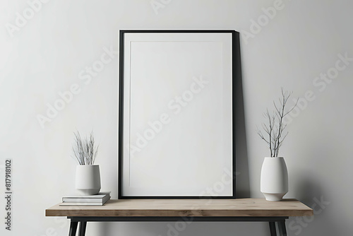 Frame Blank Mock-up minimalist. Clean Frame Mock-up Design