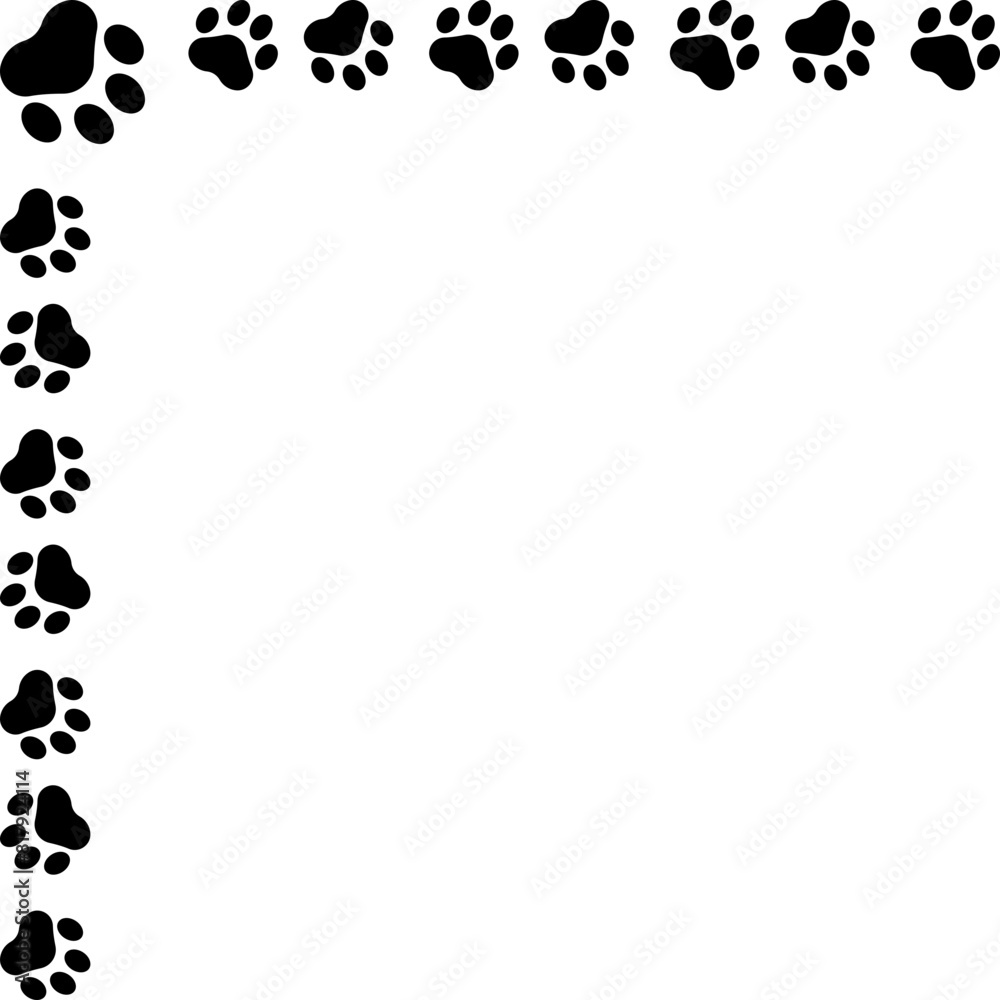 Obraz premium Cat Paw Corner