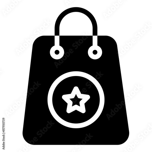 Shopping Bag Icon in Line Style