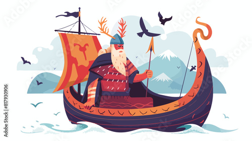 Njord Norse god of wind and sea. Deity of Nordic myth