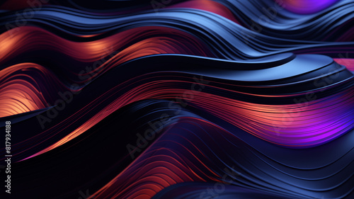 Abstract artistic 3D dynamic gradient background picture 