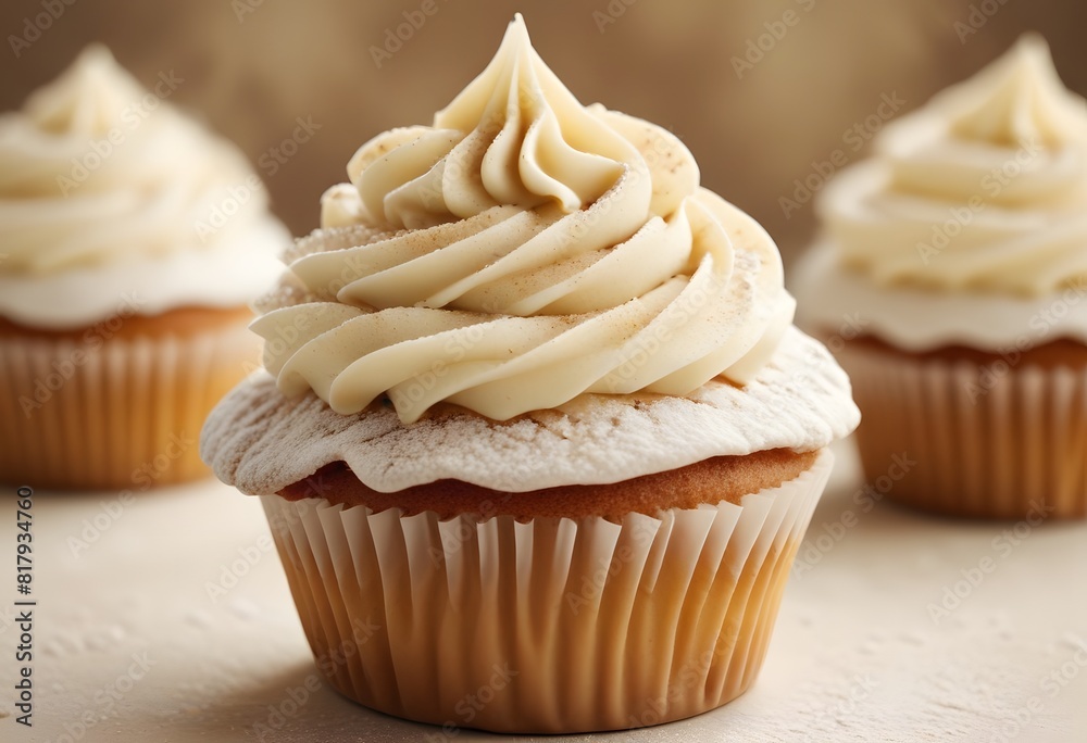 Close up on a delicious cupcakes, Birthday cupcake in different colors Close up on a delicious cupcakes, Birthday cupcake in different colors