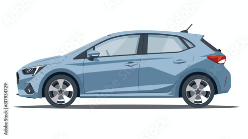 Passenger car. Hatchback auto. Automobile vehicle