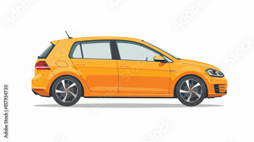 Passenger car. Hatchback auto. Automobile vehicle