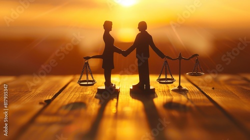 Lawyer in Mediation: During a mediation session, a lawyer represents their client, negotiating with opposing parties to reach a fair and amicable resolution photo