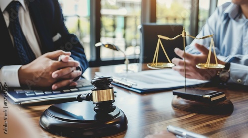 Lawyer in Mediation: During a mediation session, a lawyer represents their client, negotiating with opposing parties to reach a fair and amicable resolution