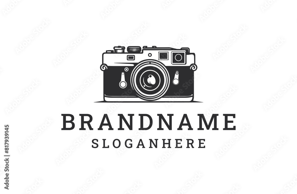 Camera logo style icon design template flat vector Camera logo style icon design template flat vector