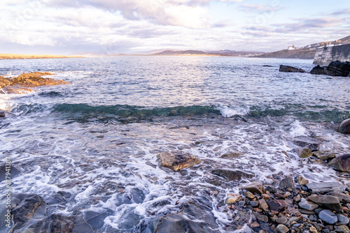 Views behind Portnoo harbour in County Donegal during the Covid-19 pandemic - Ireland.