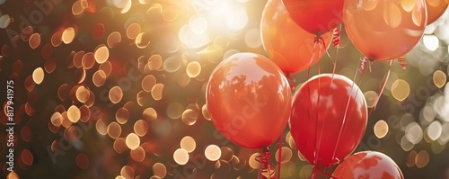 Vibrant Festive Balloons Ba...