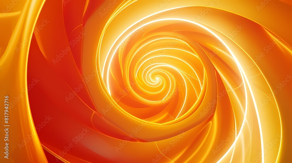 Digital technology blue spiral flowing lines poster background