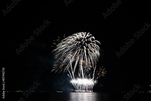 Firework display and tourism in Pattaya. 
Pattaya International Fireworks Show.
