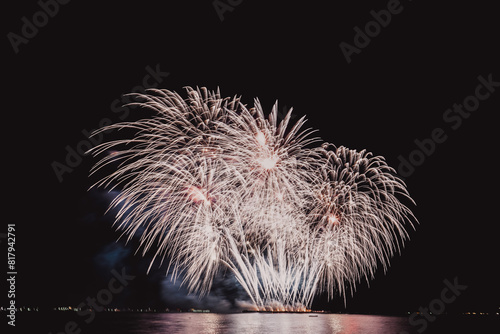 Firework display and tourism in Pattaya. 
Pattaya International Fireworks Show.