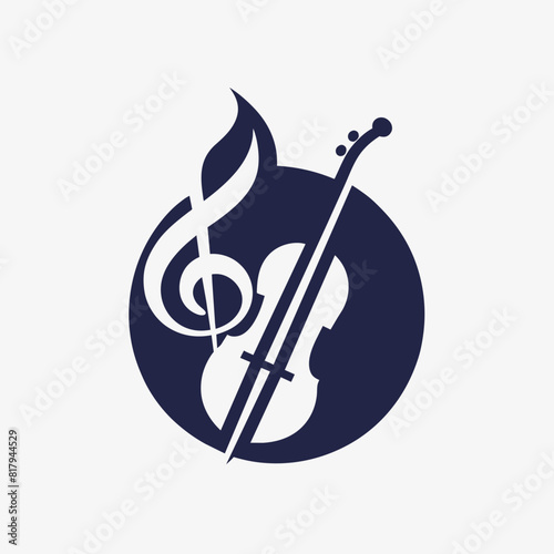  A logo for musical instruments vector artwork illustration