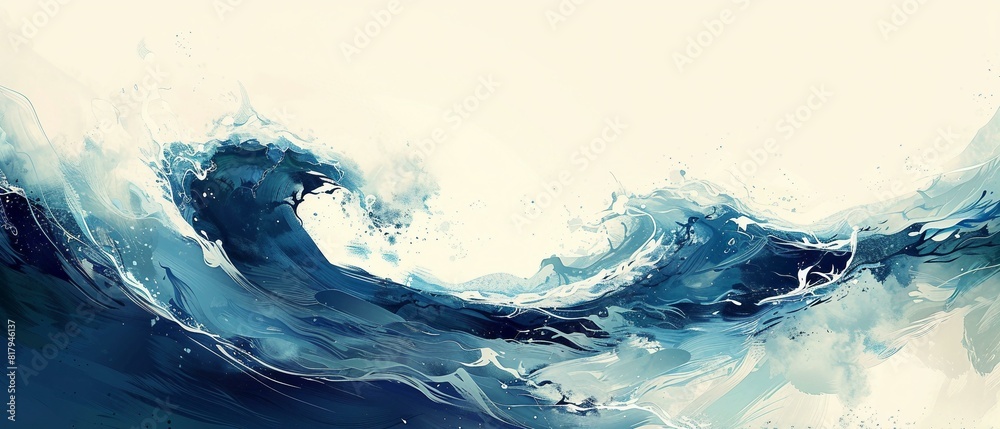 Strong waves in ocean Strong waves in ocean
