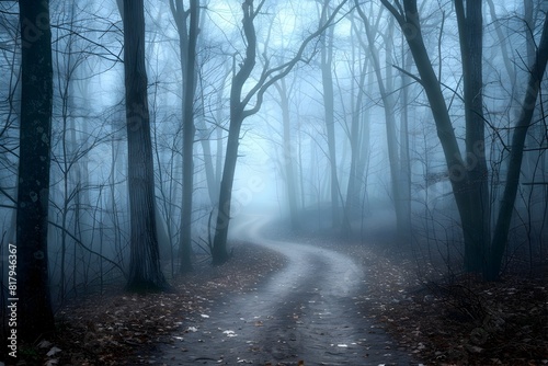 Embark on a Mysterious Journey Through the Fog Shrouded Forest s Winding Trails