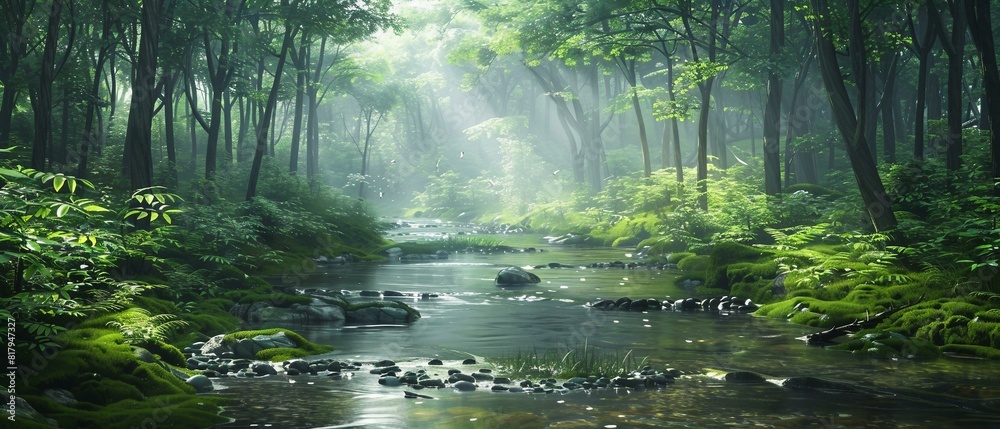 Fototapeta premium Sunlight in the forest