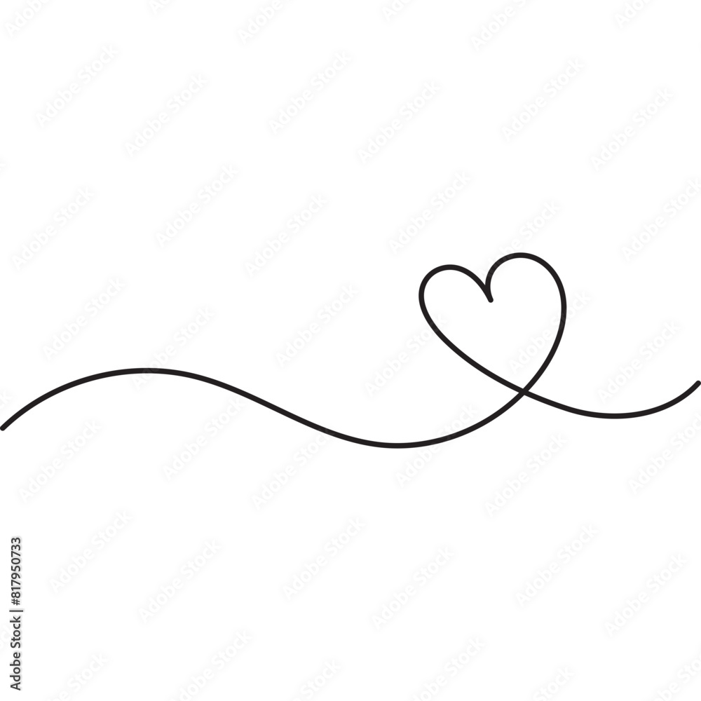 Heart Scribble Line Heart Scribble Line
