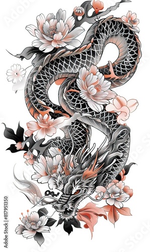 AI carpe giapponesi, disegno per tatuaggio 01 © blindblues