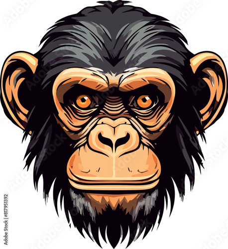 Wallpaper Mural scimpanzè arrabbiato 04 Torontodigital.ca