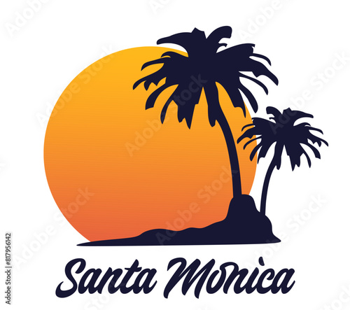 Santa Monica with beautiful beach views