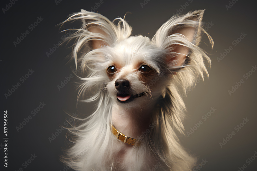 Naklejka premium Chinese Crested Dog