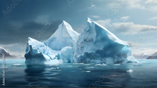 iceberg in jokulsarlon country Generative Ai 
