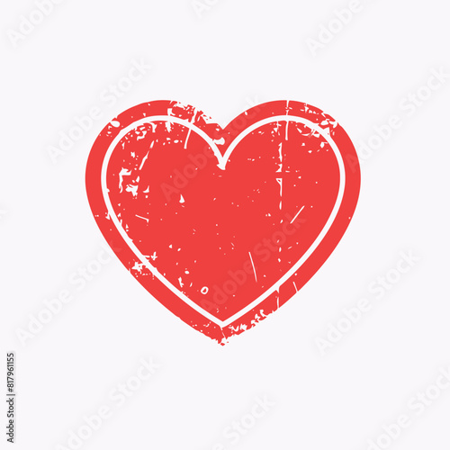 Free vector cartoon red heart