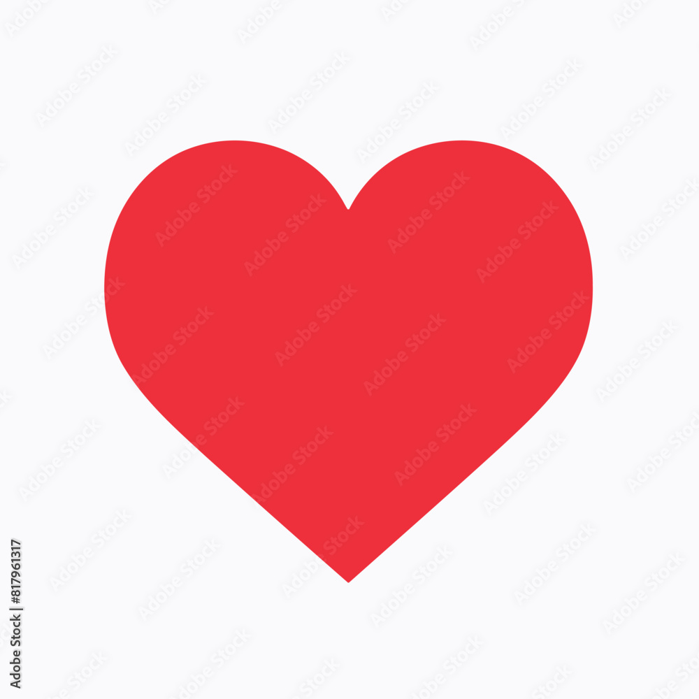 vector heart in white background vector heart in white background