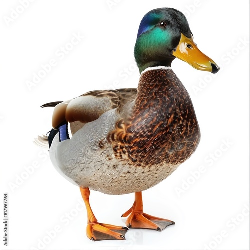 a photo of Duck, isolated on white background.