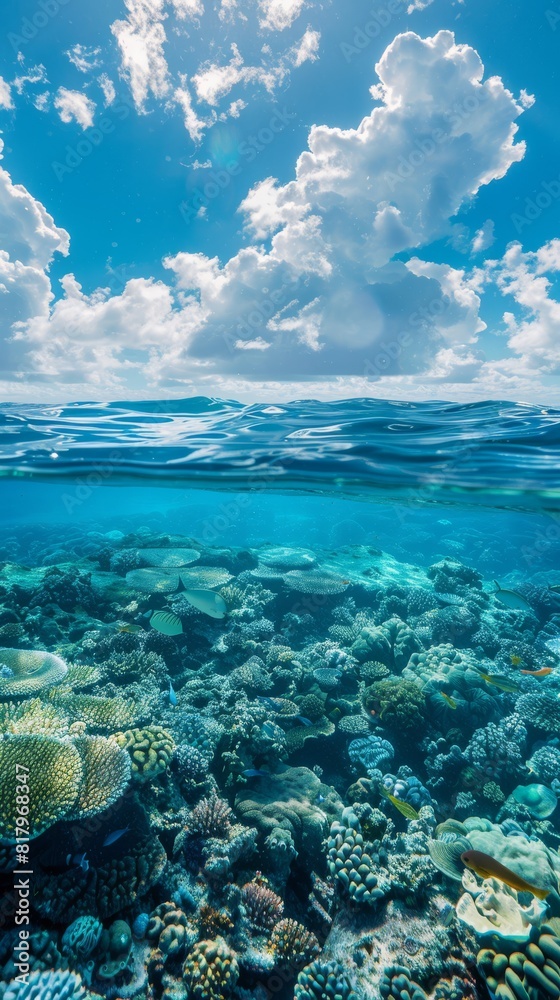 Underwater Coral Reef: Serene Beauty Below the Surface