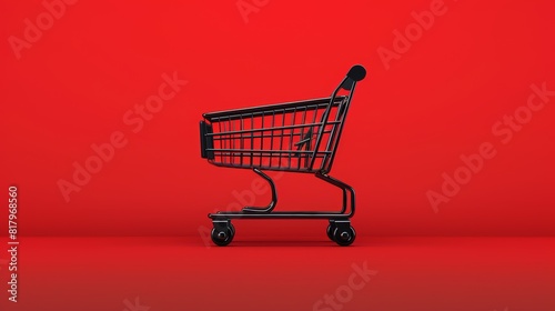 A minimalist shopping cart symbol.