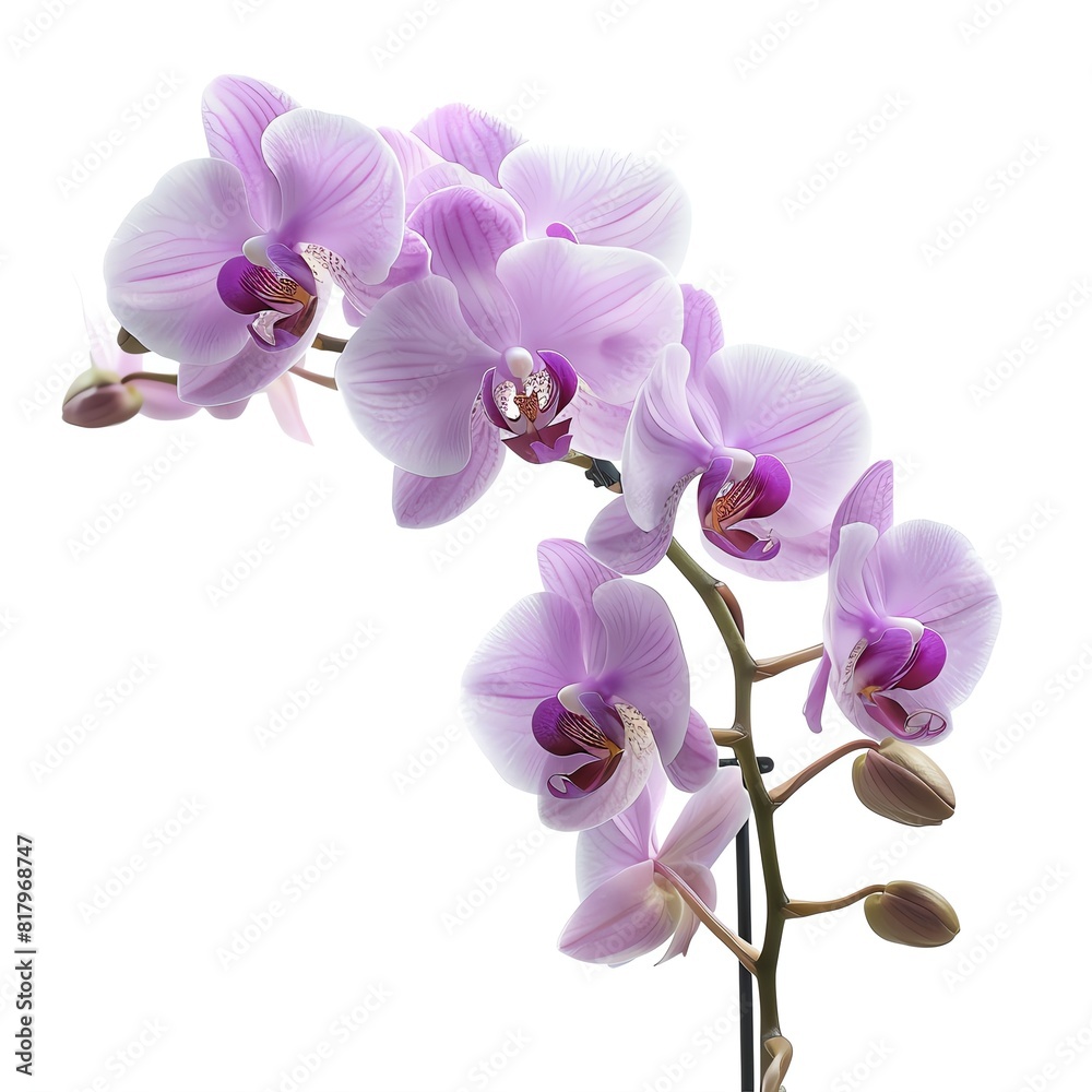 a photo of Orchid, isolated on white background. a photo of Orchid, isolated on white background.