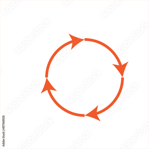 circle arrow icon. refresh icon, reload icon. circular arrow icon vector illustration