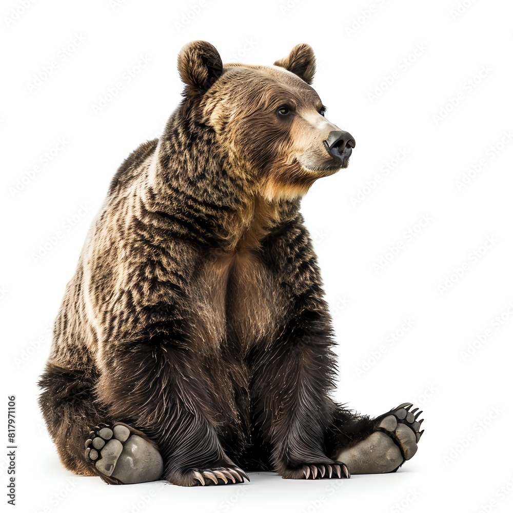 Fototapeta premium Photo of Bear, Isolate on white background