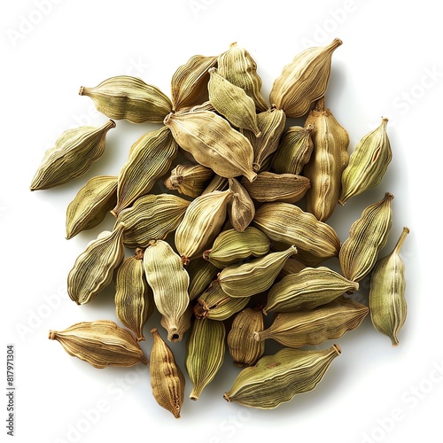 Photo of Cardamom, Isolate on white background
