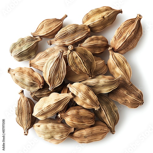 Photo of Cardamom, Isolate on white background