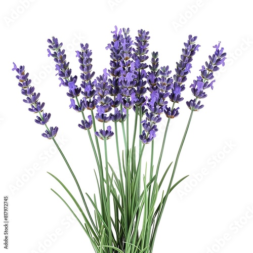 Photo of Lavender  Isolate on white background