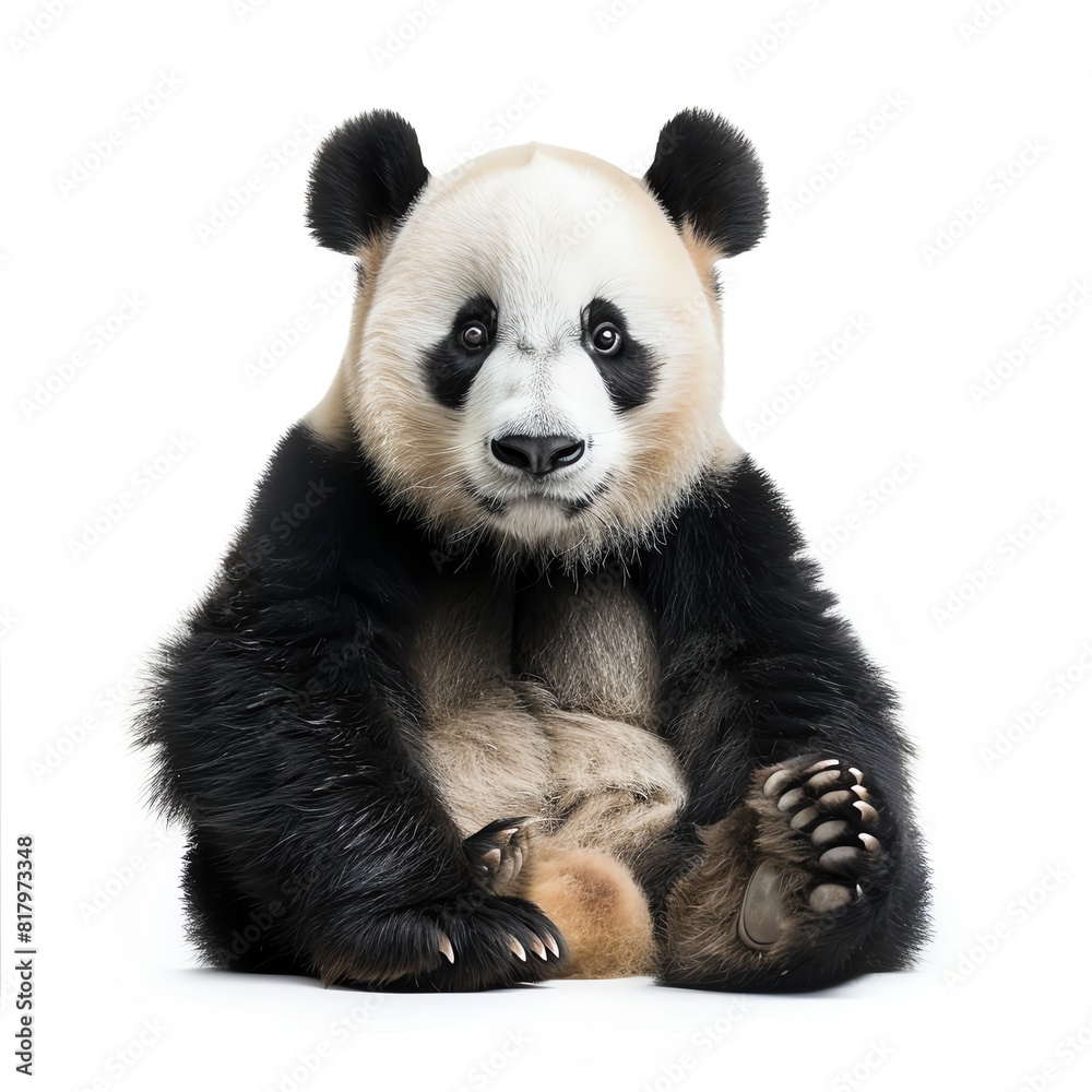 Obraz premium Photo of Panda, Isolate on white background
