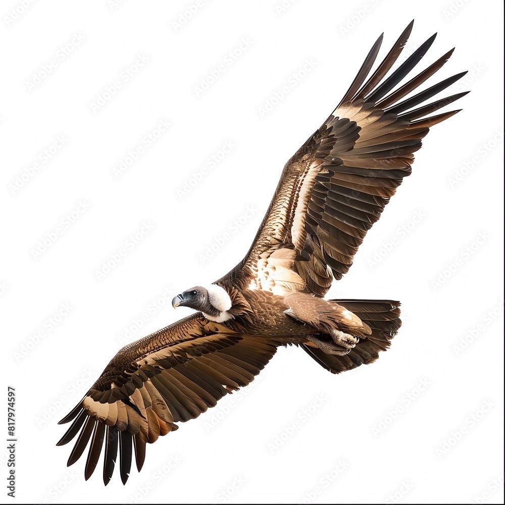 Obraz premium Photo of Vulture, Isolate on white background