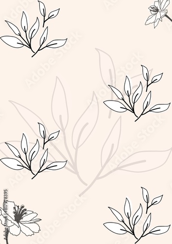 seamless floral pattern with flowers