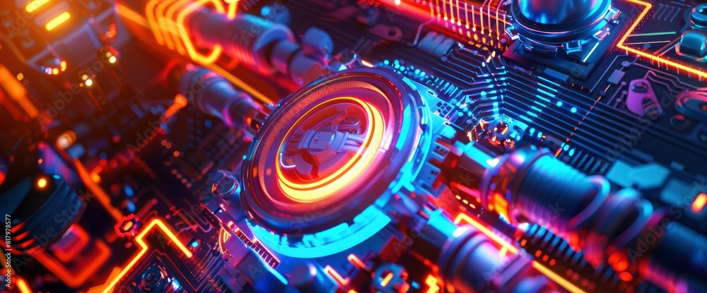 Technology Abstract, Robotic Elements, Technology Abstract Background Technology Abstract, Robotic Elements, Technology Abstract Background